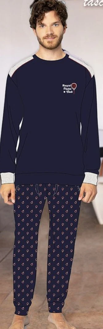 Pigiama Uomo Girocollo 100% Caldo Cotone Invernale Irge 2412 5 Pigiama Uomo Girocollo 100% Caldo Cotone Invernale Irge 2412 - immagine 3