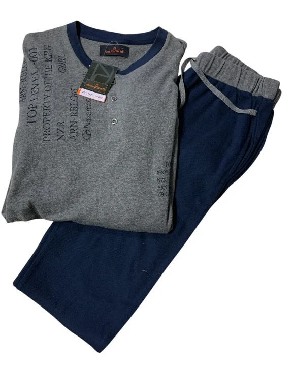 Pigiama Uomo 100% Cotone Interlock Invernale Nazzareno Gabrielli 1015 3 Pigiama Uomo 100% Cotone Interlock Invernale Nazzareno Gabrielli 1015