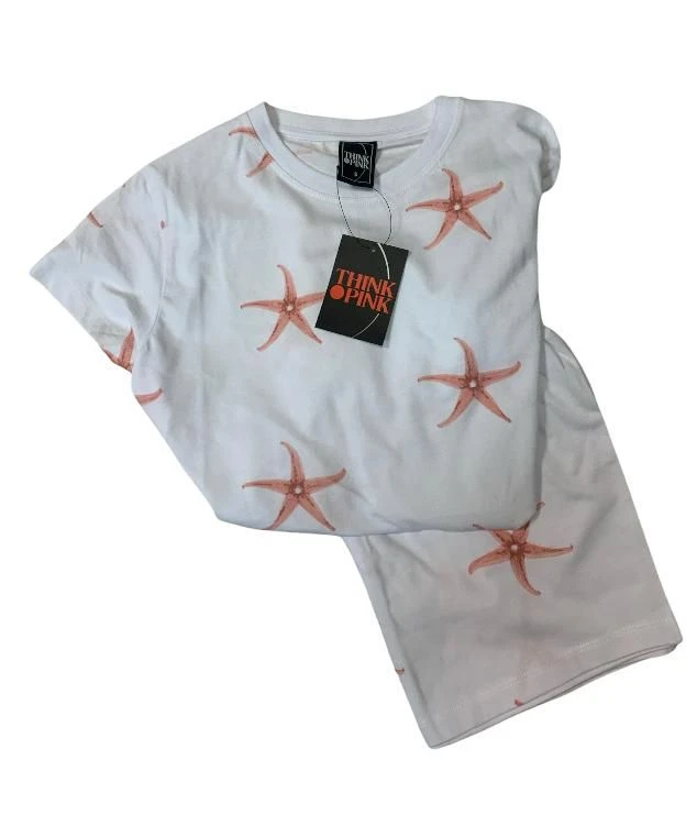 Pigiama Donna Corto 100% Cotone THINK PINK 2004 Outlet 3 Pigiama Donna Corto 100% Cotone THINK PINK 2004 Outlet