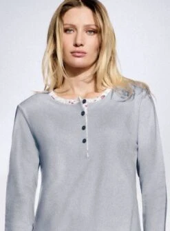 Pigiama Donna 100% Cotone Caldo Interlock Infiore 2046 -Intimo Outlet Negozio 2046 4
