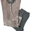 Pigiama Donna Cotone Felpato Punto Milano Coccolami 2421 Outlet -Intimo Outlet Negozio 2421
