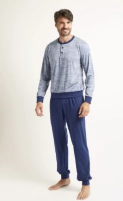 Pigiama Uomo Cotone 100% Nottingham 27837 Outlet