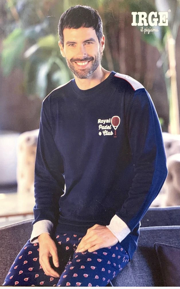 Pigiama Uomo Girocollo 100% Caldo Cotone Invernale Irge 2412 3 Pigiama Uomo Girocollo 100% Caldo Cotone Invernale Irge 2412