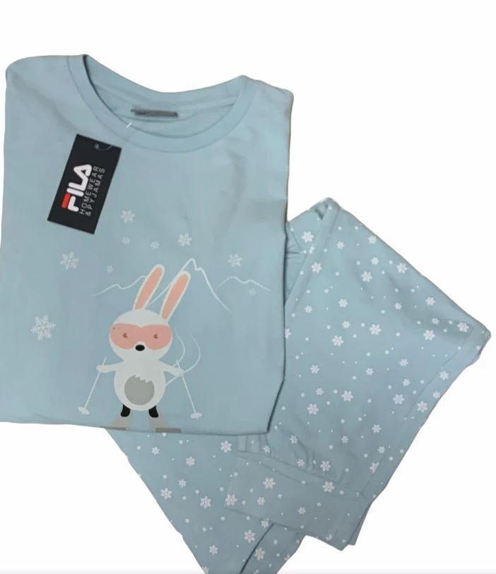 Pigiama Donna Fila 4067 Cotone Caldo Invernale 4 Pigiama Donna Fila 4067 Cotone Caldo Invernale - immagine 2