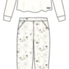 Pigiama Donna Fila 4069 Cotone Caldo Invernale -Intimo Outlet Negozio 4069 1