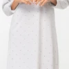 Camicia Da Notte Manica Lunga 100% Cotone Jersey Karelpiu' 415 2 Camicia Da Notte Manica Lunga 100% Cotone Jersey Karelpiu' 415 -Intimo Outlet Negozio 415