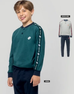 Pigiama Bambino Lungo Cotone Jersey Lotto 4170 Outlet