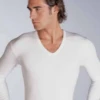 Maglia Uomo Scollo A V M/L Cotone Felpato Ciesseti 42018 -Intimo Outlet Negozio 42018