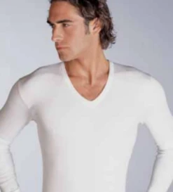 Maglia Uomo Scollo A V M/L Cotone Felpato Ciesseti 42018