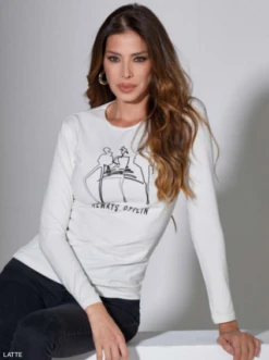 Maglia Donna Manica Lunga Moda Jadea 4532 Outlet -Intimo Outlet Negozio 4532