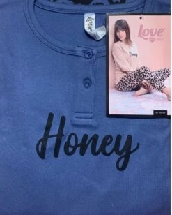 Pigiama Donna Caldo Cotone Invernale Love And Bra 50199 7 Pigiama Donna Caldo Cotone Invernale Love And Bra 50199 -Intimo Outlet Negozio 50199 bl