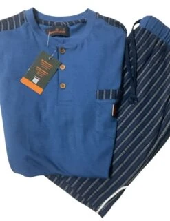 Pigiama Uomo Corto 100% Cotone Nazzareno Gabrielli 2015 Campionario Outlet