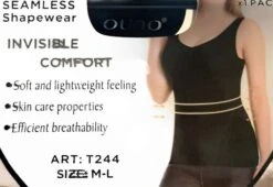 Canottiera Donna Contenitiva Modellante Spalla Larga Forma Seno Shaper Ouno 244