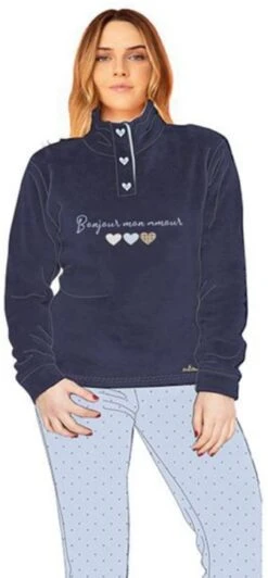 Pigiama Donna Coral Pile Caldissimo You&Me 616 Specia Price -Intimo Outlet Negozio 616 bl