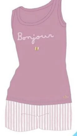 Pigiama Donna Corto Canottiera 100% Cotone You & Me 674 -Intimo Outlet Negozio 674 r