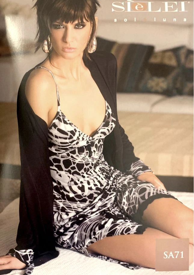 Vestaglia Donna Incrociata Sielei SA71 OUTLET 4 Vestaglia Donna Incrociata Sielei SA71 OUTLET - immagine 2