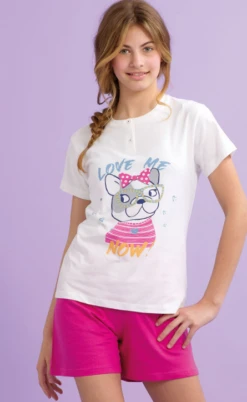 Pigiama Ragazza Corto Il GRANCHIETTO 7087