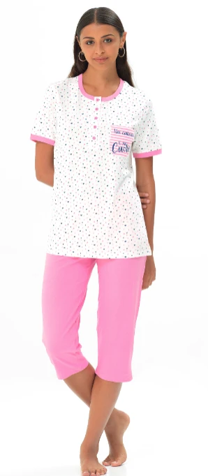 Pigiama Donna M/M Pinocchietto 100% Cotone MI-A-MY By Linclalor 74251 Special Price 3 Pigiama Donna M/M Pinocchietto 100% Cotone MI-A-MY By Linclalor 74251 Special Price