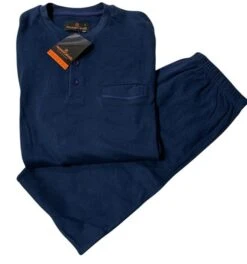 Pigiama Uomo 100% Cotone Interlock Invernale Nazzareno Gabrielli 80