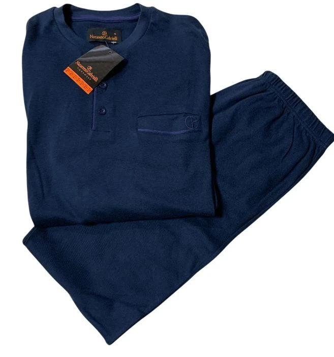 Pigiama Uomo 100% Cotone Interlock Invernale Nazzareno Gabrielli 80 3 Pigiama Uomo 100% Cotone Interlock Invernale Nazzareno Gabrielli 80