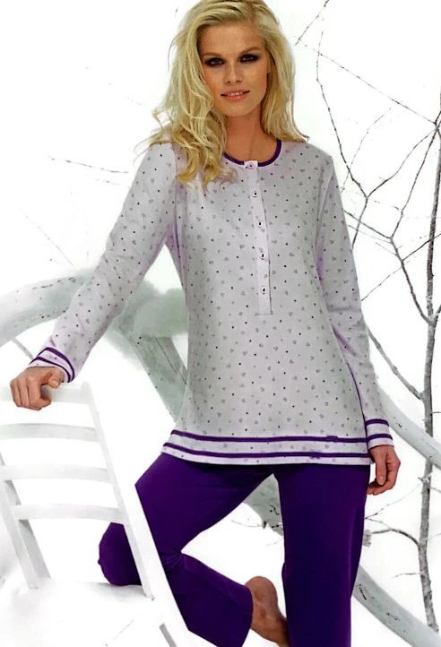 Pigiama Donna Calibrato 100% Caldo Cotone Linclalor 92022 Outlet 3 Pigiama Donna Calibrato 100% Caldo Cotone Linclalor 92022 Outlet
