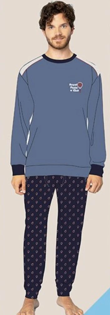 Pigiama Uomo Girocollo 100% Caldo Cotone Invernale Irge 2412 4 Pigiama Uomo Girocollo 100% Caldo Cotone Invernale Irge 2412 - immagine 2