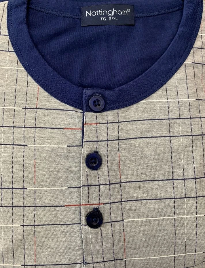 Pigiama Uomo Cotone 100% Nottingham 27837 Outlet 5 Pigiama Uomo Cotone 100% Nottingham 27837 Outlet - immagine 3