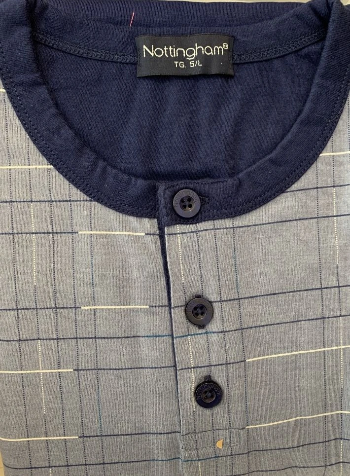 Pigiama Uomo Cotone 100% Nottingham 27837 Outlet 4 Pigiama Uomo Cotone 100% Nottingham 27837 Outlet - immagine 2