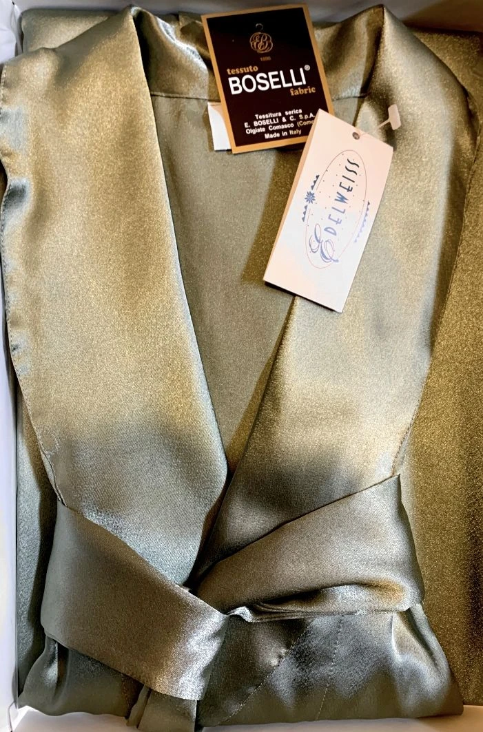 Vestaglia Donna Raso Boselli Edelweiss 1980 Fine Serie Special Price 4 Vestaglia Donna Raso Boselli Edelweiss 1980 Fine Serie Special Price - immagine 2