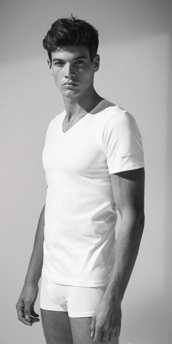 Maglia Uomo Scollo A V 100% Cotone Enrico Coveri ET1101 3 Maglia Uomo Scollo A V 100% Cotone Enrico Coveri ET1101