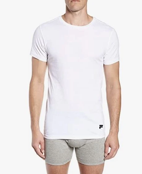 Maglia Uomo Girocollo T-Shirt Cotone Elasticizzato Fila 5002 3 Maglia Uomo Girocollo T-Shirt Cotone Elasticizzato Fila 5002 - immagine 2