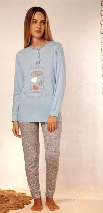 Pigiama Donna 100% Cotone Jersey Irge 2301 3 Pigiama Donna 100% Cotone Jersey Irge 2301