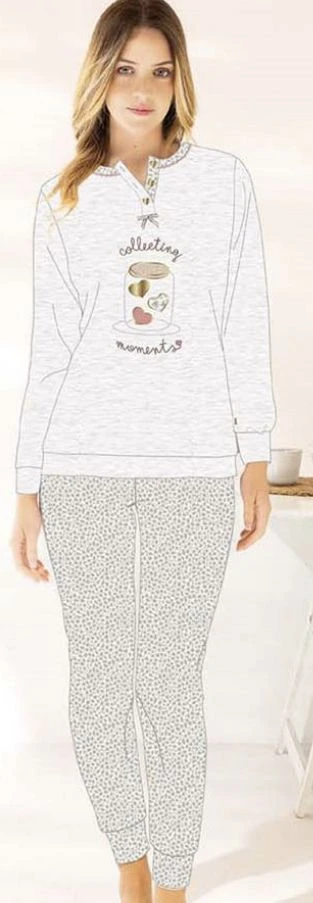 Pigiama Donna 100% Cotone Jersey Irge 2301 4 Pigiama Donna 100% Cotone Jersey Irge 2301 - immagine 2