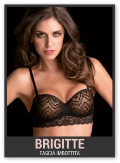 Reggiseno Balconcino Fascia Imbottita In Pizzo LoveandBra Art.Brigitte