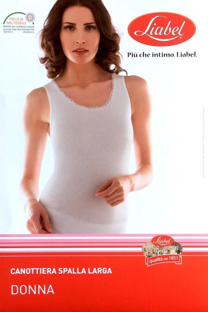 Canottiera Donna Spalla Larga Lanacotone Liabel 5321 1026 3 Canottiera Donna Spalla Larga Lanacotone Liabel 5321 1026