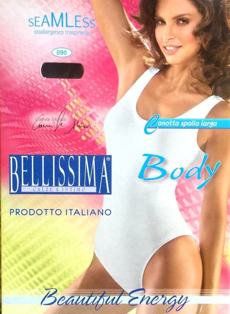 Body Canottiera Spalla Larga Seamless Bellissima 3 Body Canottiera Spalla Larga Seamless Bellissima