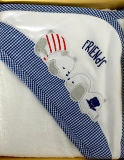 Accappatoio Triangolo Spugna Neonato Ellepi 4229