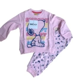 Pigiamino Neonata Lungo Cotone 100% Jersey SNOOPY 