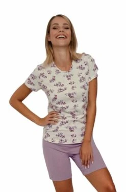 Pigiama Donna Corto 100% Cotone IL GRANCHIO Lady 814 Special Price -Intimo Outlet Negozio thumbnail photo 2021 03 11 14 59 50